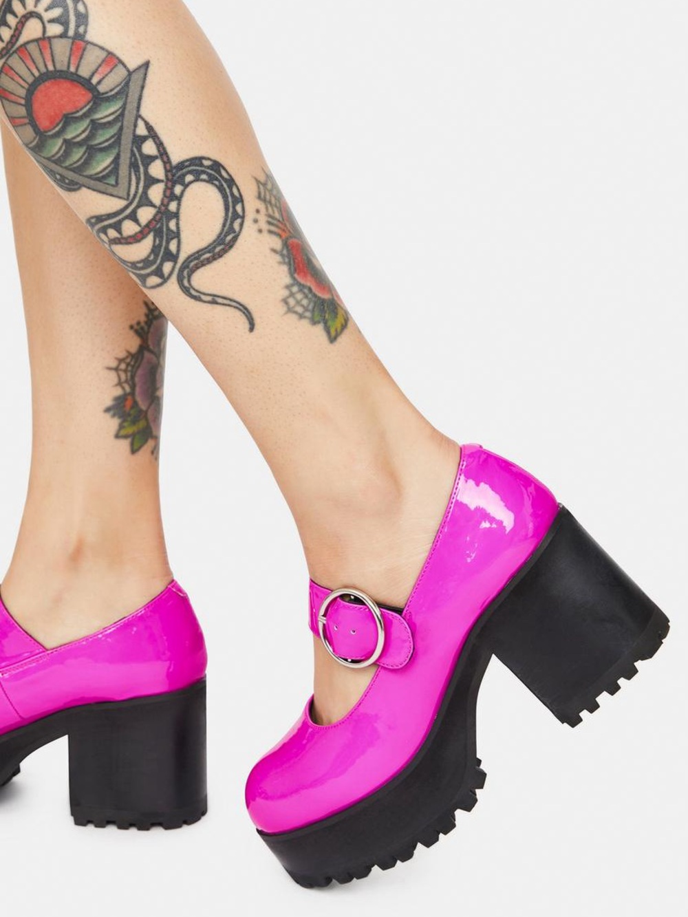 Dolls Kill Current Mood CANDY DAMNATION PLATFORM MARY JANES Size 6M NWOT FLAW